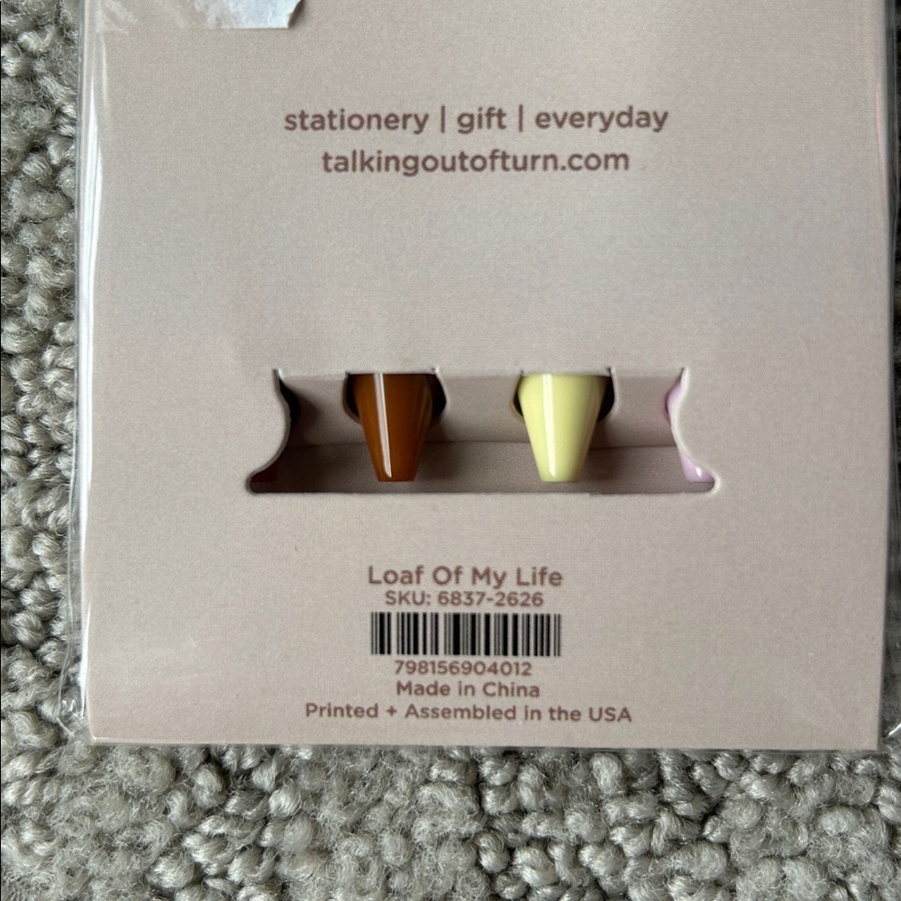 Talking Out of Turn "Loaf of My Life" Jotter Pen Set NEW - Picture 6 of 6